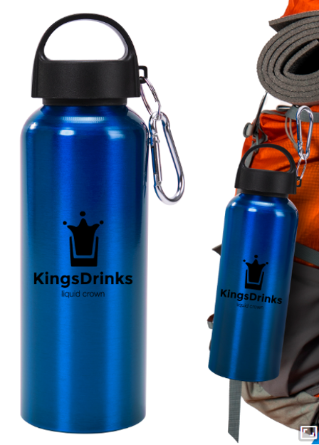 16 Oz Aluminum Sports Water Bottle